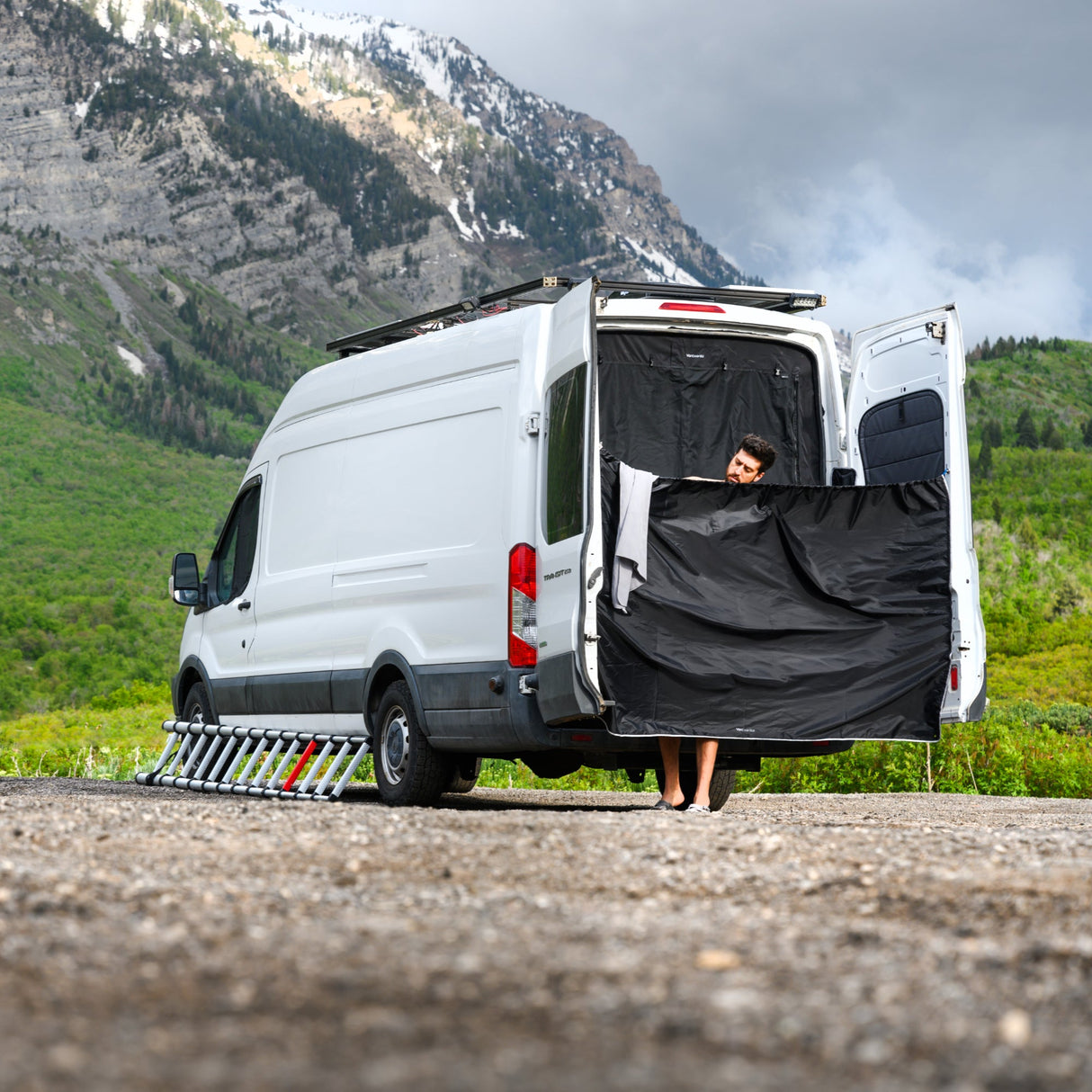VanEssential Rear Door Shower Screen