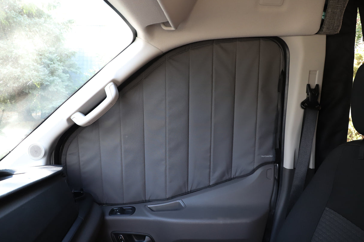 VanEssential Ford Transit Stealth Front Door Window Covers (Pair)