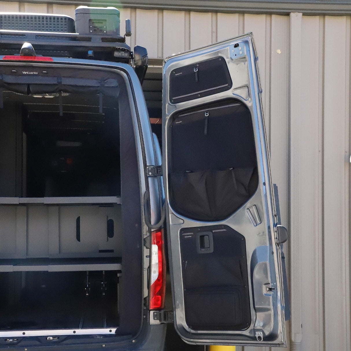 VanEssential Mercedes Sprinter Middle Rear Door Storage Panels (Pair)