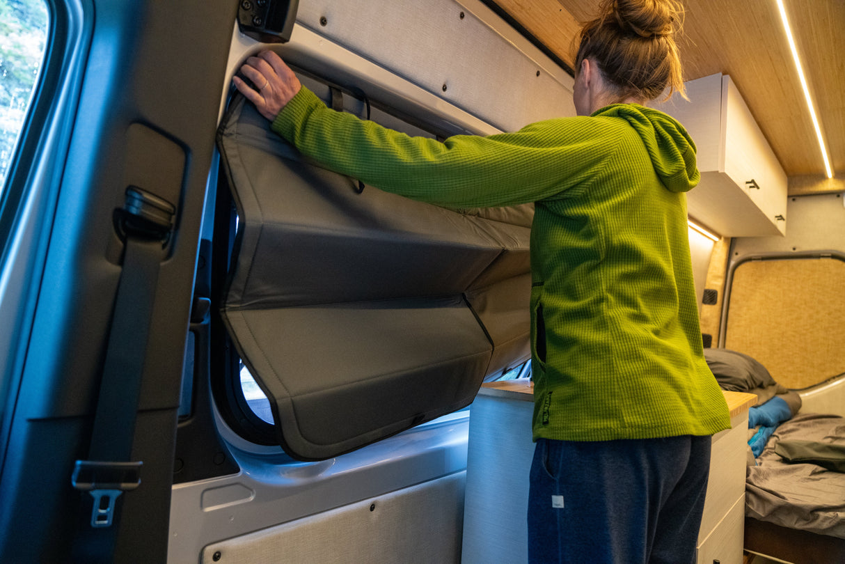 VanEssential Mercedes Sprinter Stealth Sliding Door Window Cover