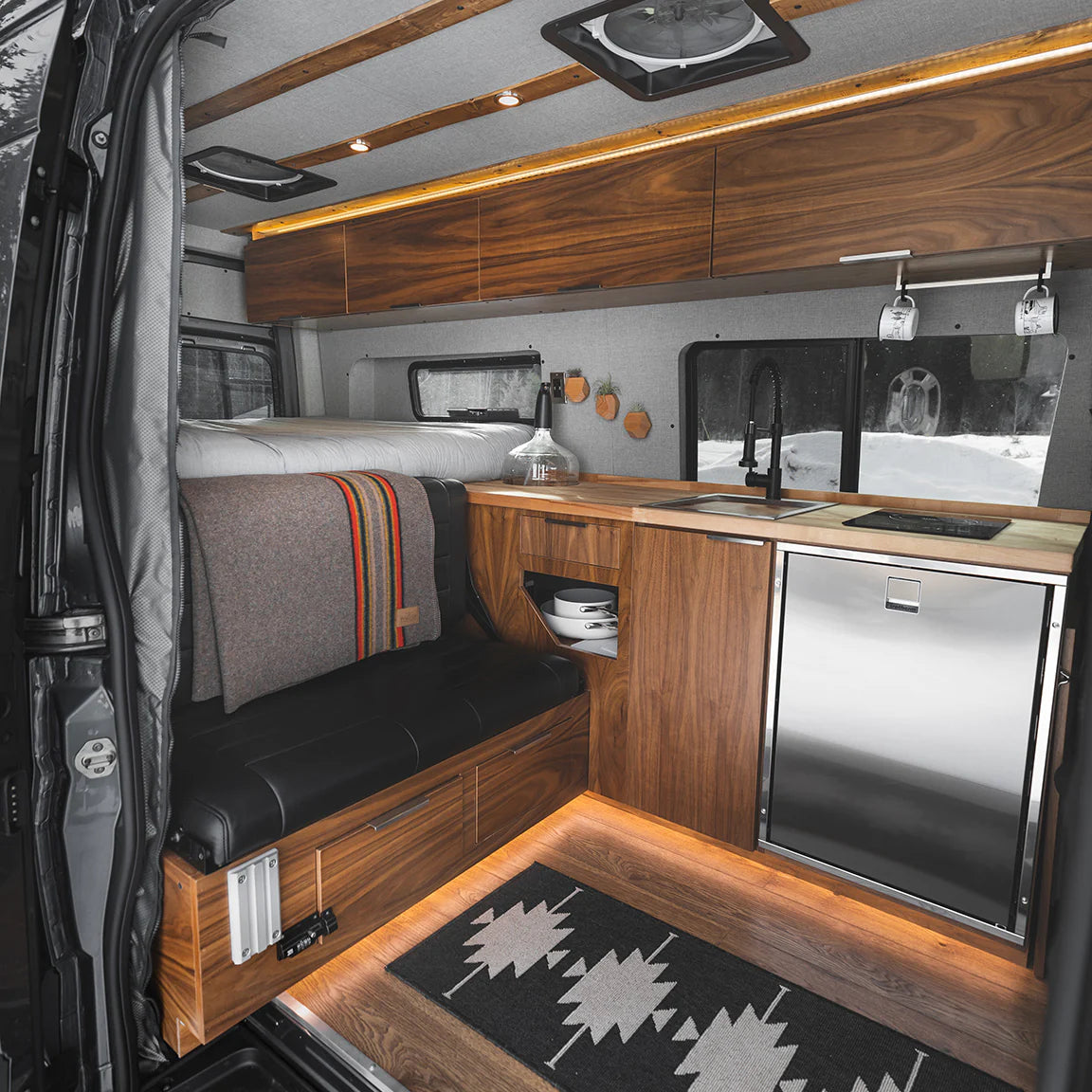 Flarespace Mercedes Sprinter 144"WB Campervan Body Flares (Interior View) - Campervan HQ
