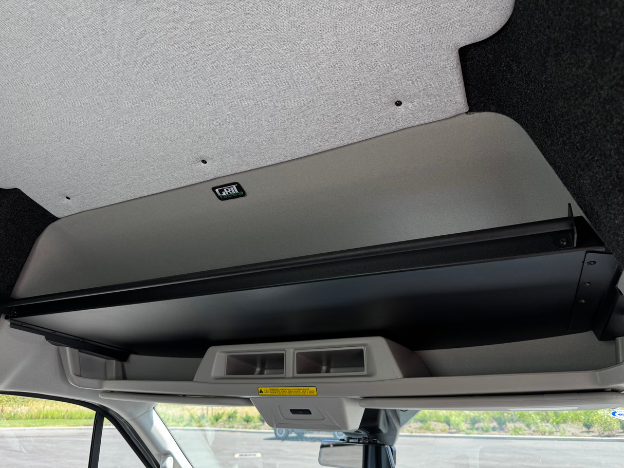 Van Wife Components 2015+ Ford Transit Headliner Shelf with Curtain Rod