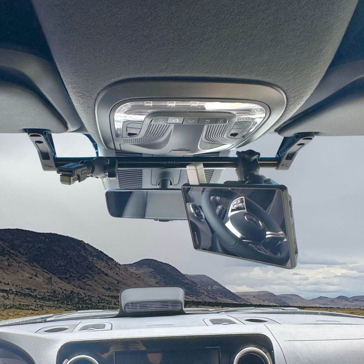 TERRA X Sprinter Van Visor Tube Mount for Navigation Devices and Accessories – TERRA X Visordok TubeTrak