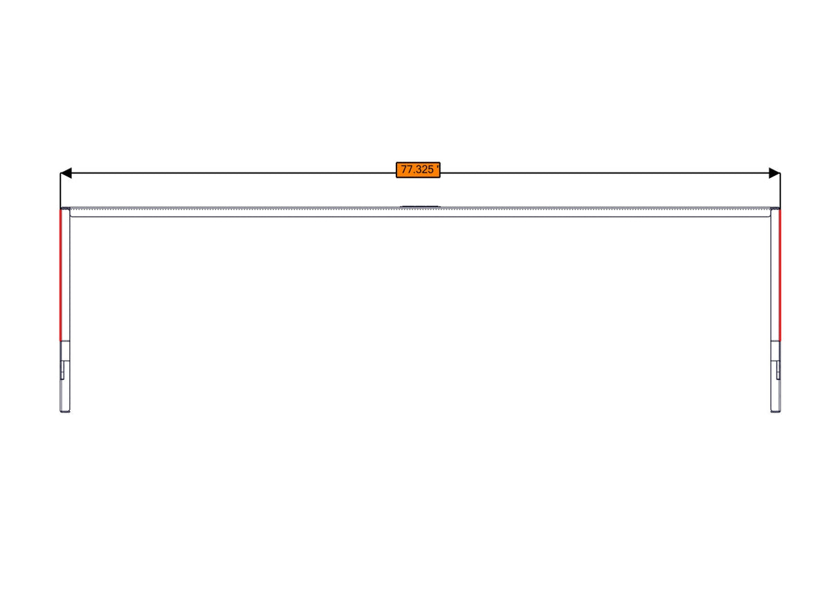 RB Components Sofa Storage Box, 76", Deep