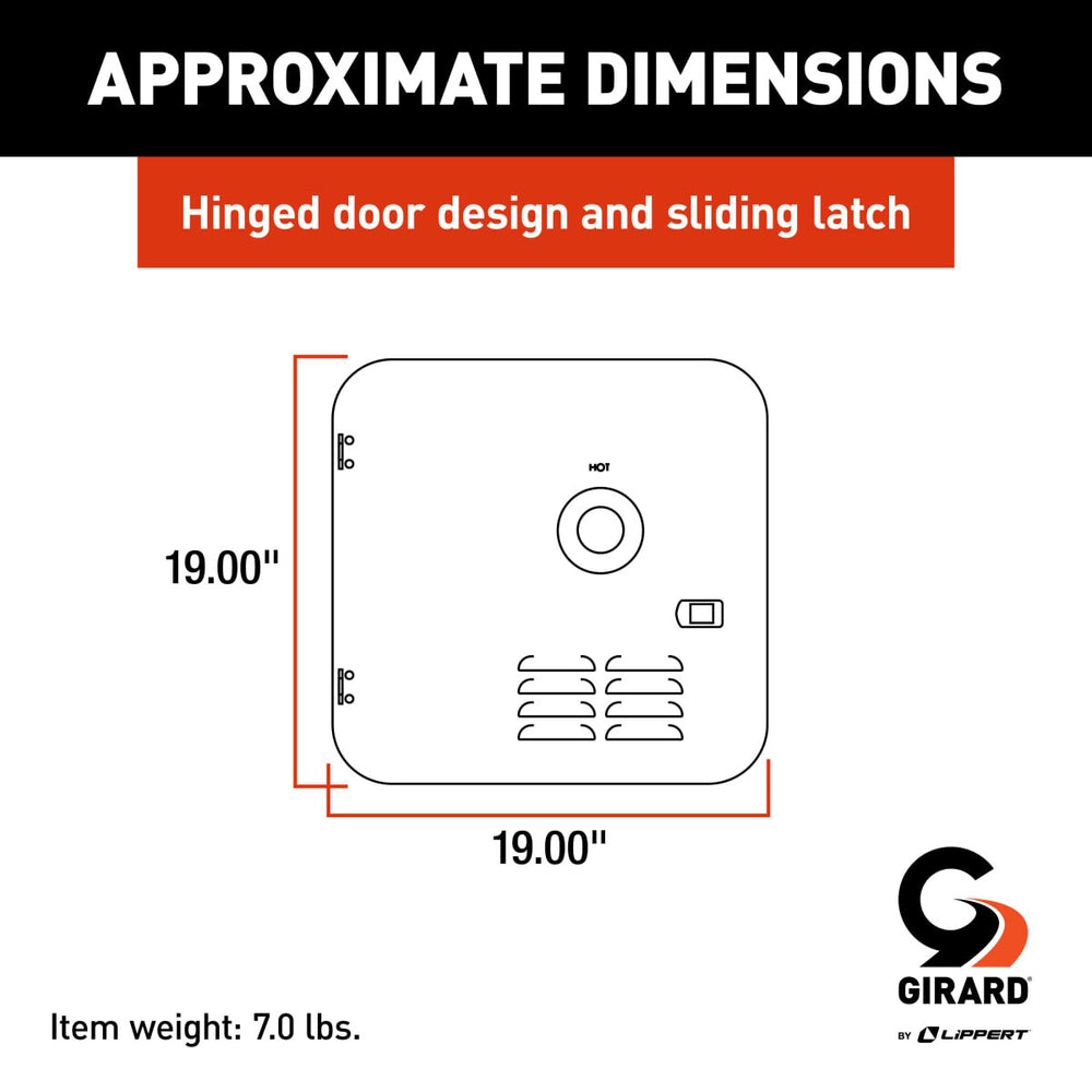 Girard RV Tankless Water Heater GSWH-2 Access Door