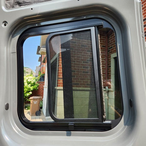 AM Auto Ram ProMaster 2014+ Driver Side Rear Cargo Door Half Slider Window(PB07-LB-HSS-2 P)