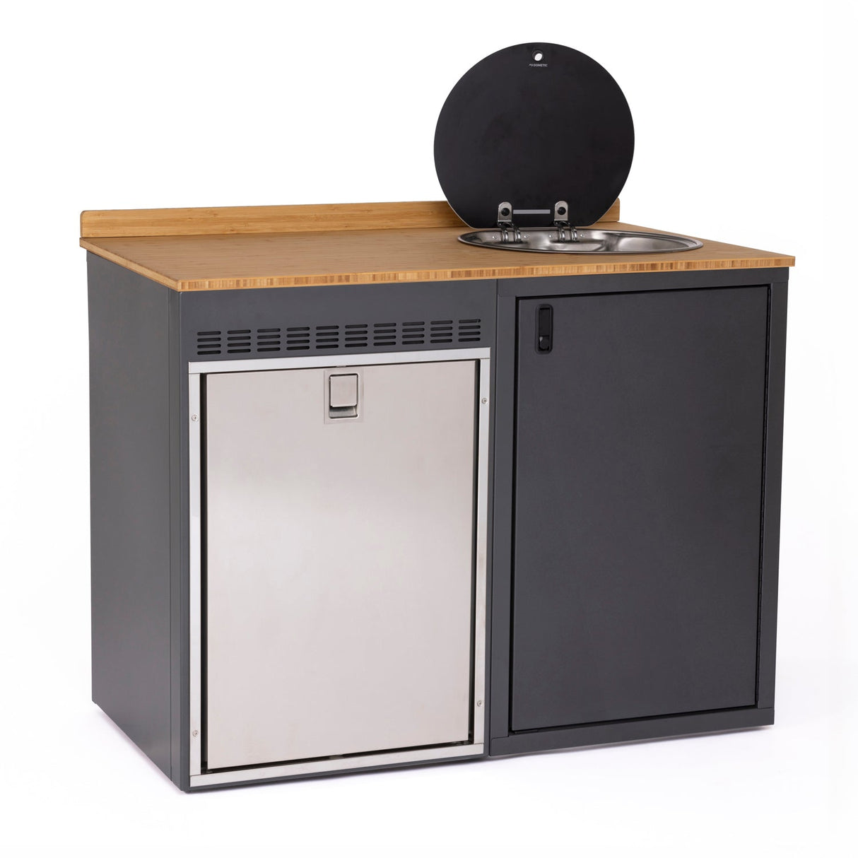 RB Components 48in Galley - Isotherm 130 Fridge Base Cabinet