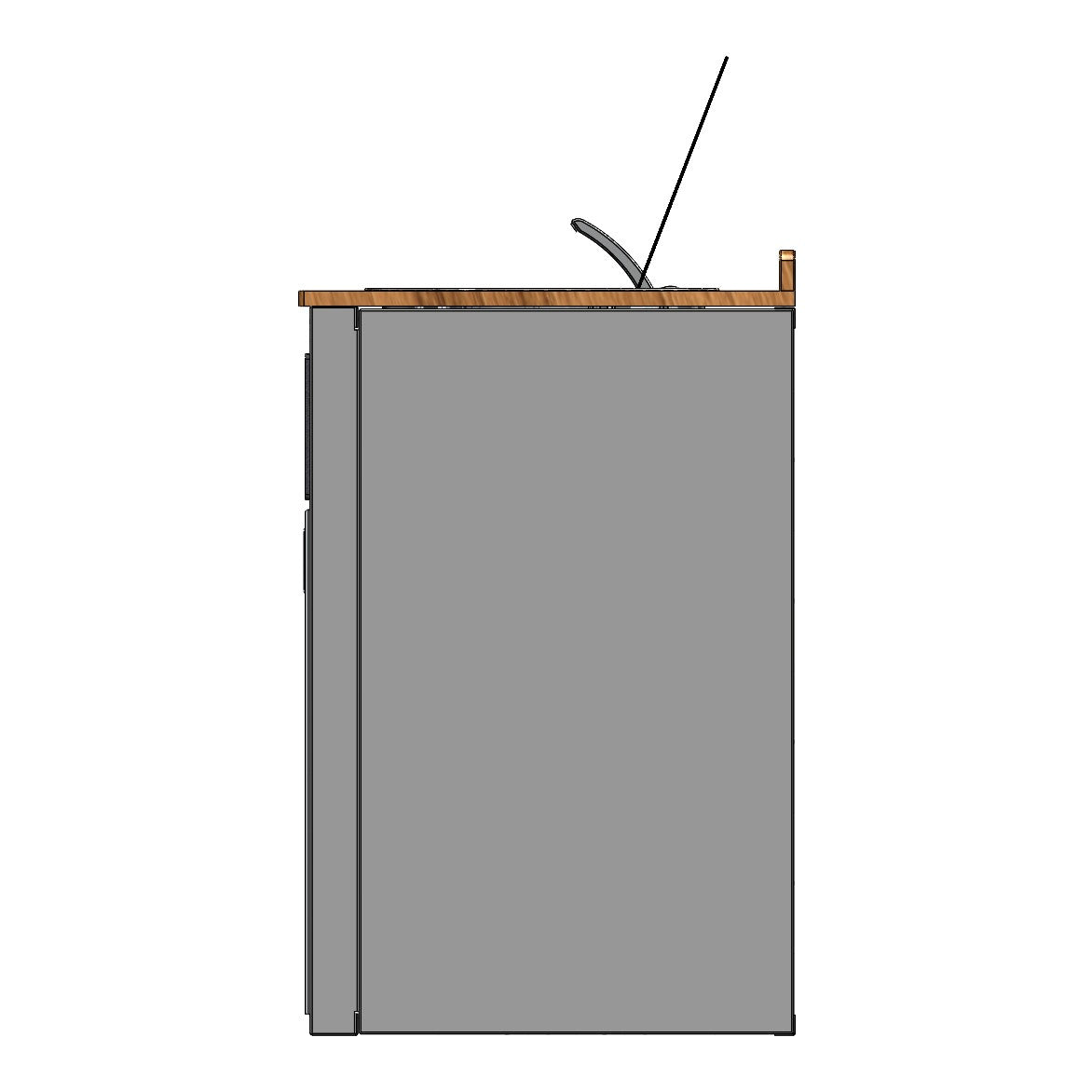 RB Components 24in Galley - Isotherm 85 Fridge Base Cabinet