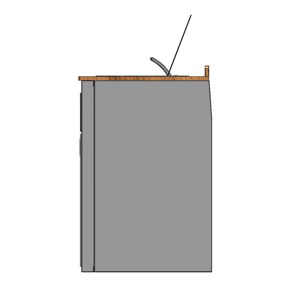 RB Components 24in Galley - Isotherm 85 Fridge Base Cabinet