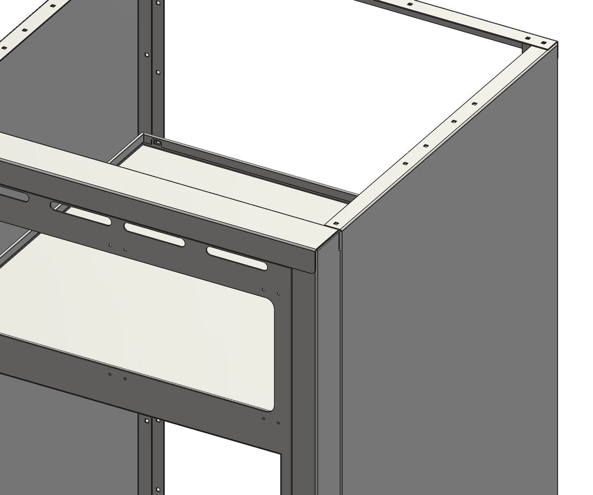 RB Components 24in Galley - Norcold Fridge Base Cabinet