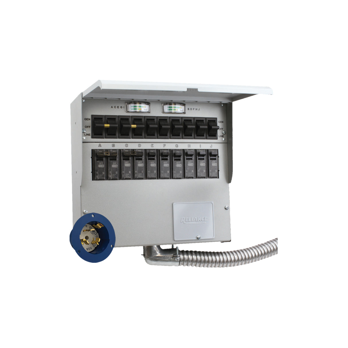 EcoFlow Home Backup Transfer Switch A510A 50A (DELTA Pro Ultra/Pro 3/3 Plus)_Angle - Campervan HQ