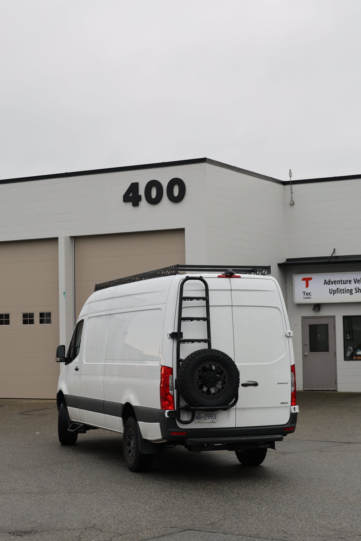 Tec Vanlife 2019+ Mercedes Sprinter Ladder/Tire Carrier