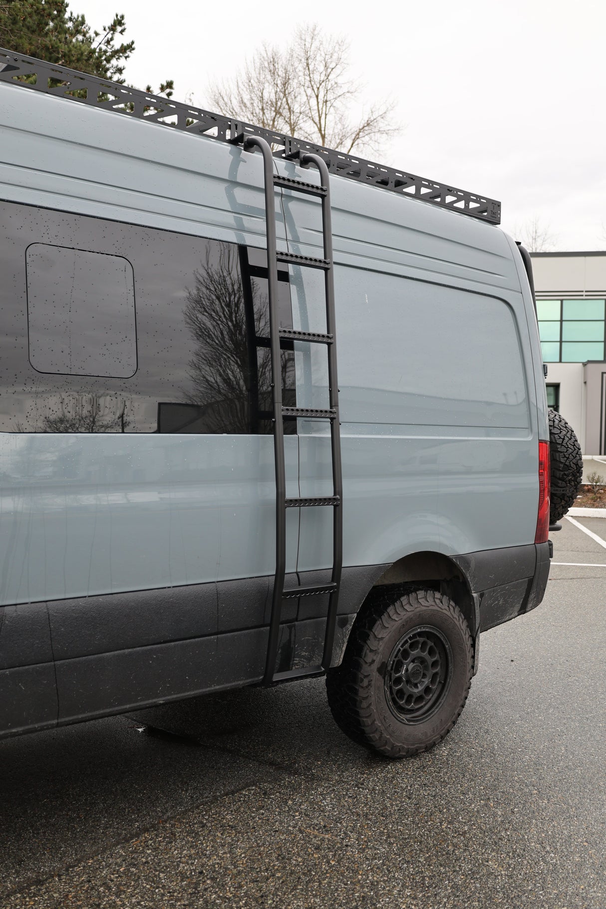 Tec Vanlife 2007+ Mercedes Sprinter Aluminum Side Ladder - High Roof