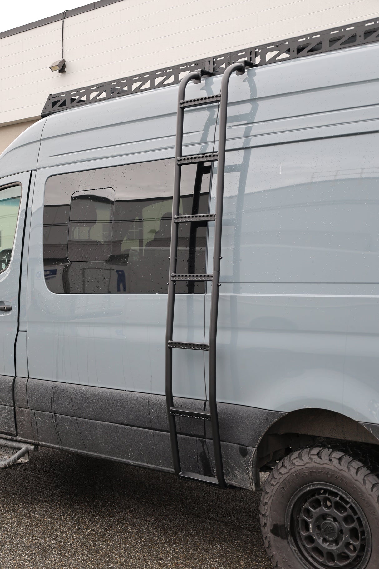Tec Vanlife 2007+ Mercedes Sprinter Aluminum Side Ladder - High Roof