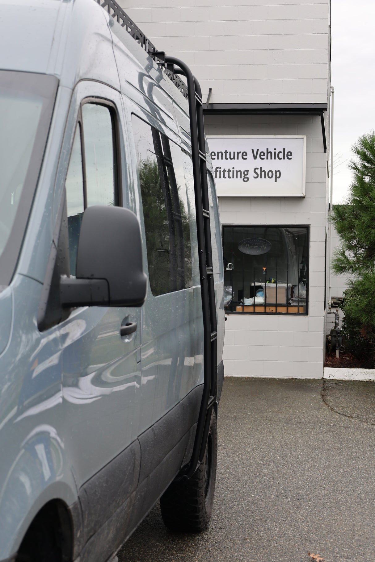 Tec Vanlife 2007+ Mercedes Sprinter Aluminum Side Ladder - High Roof