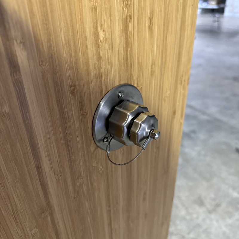 Tetravan Stainless Steel RV and Marine Shower Port System