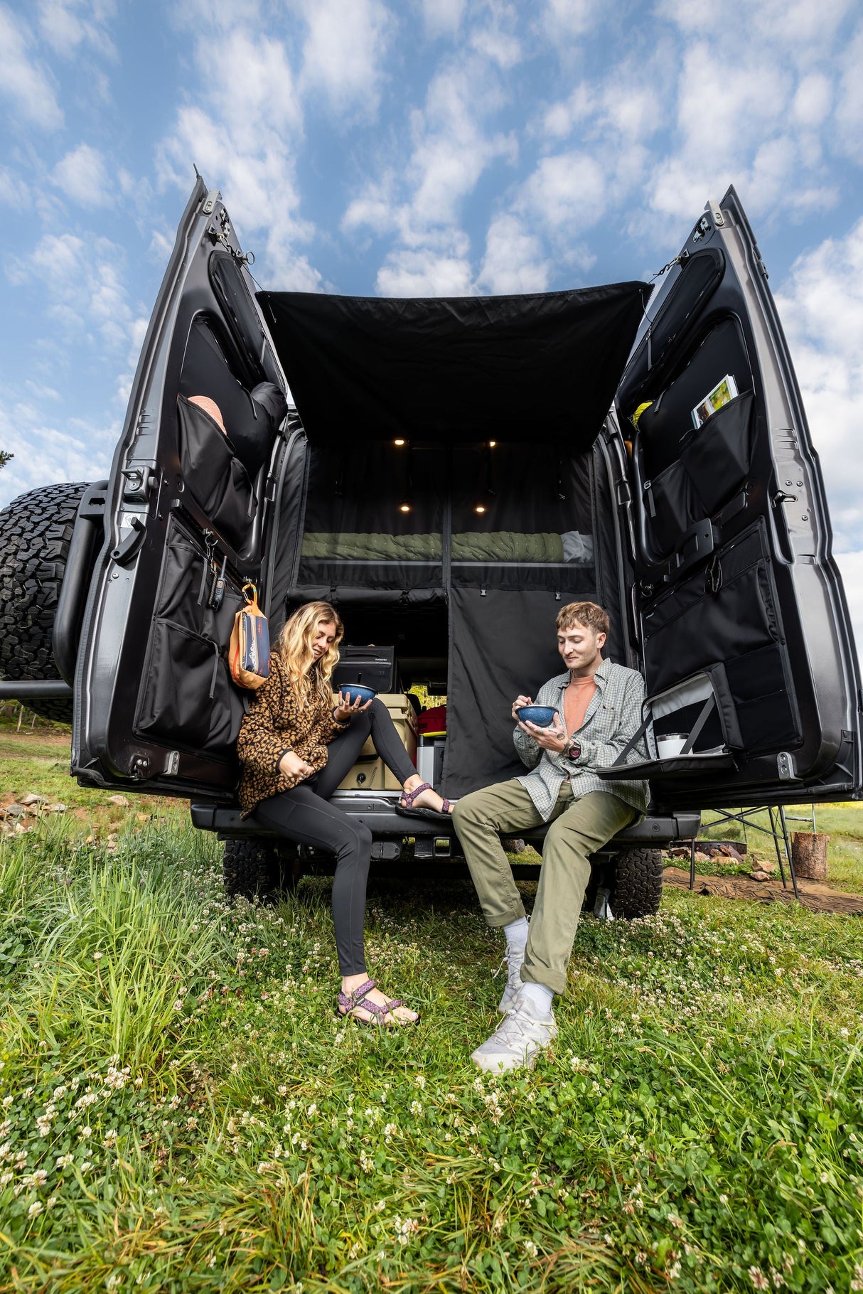 VanEssential Ram Promaster Lower Rear Door Storage Panels (Rear)