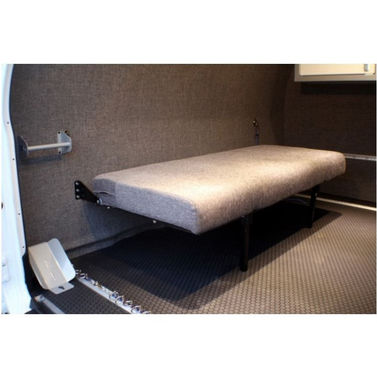 RB Components 76" Folding Bench Seat - Charcoal Cloth