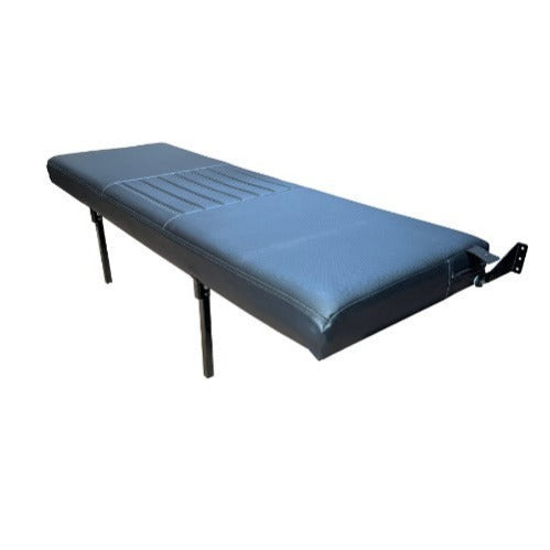 RB Components 58" Folding Bench Seat - Carbon Fiber Vinyl