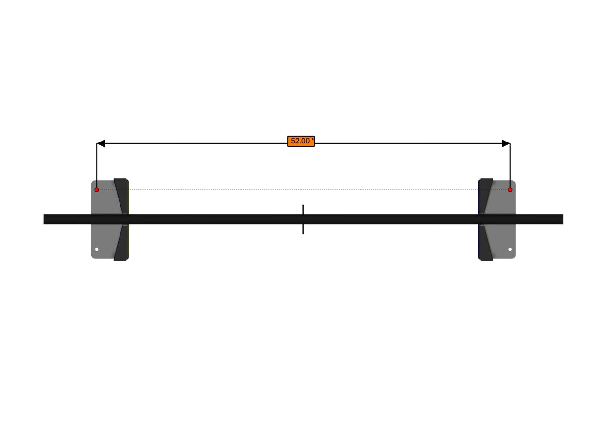 RB Components 2007+, Roof Bar 64" Wide - 12" Lift - High Roof - AC/Vent Cover Restrictions