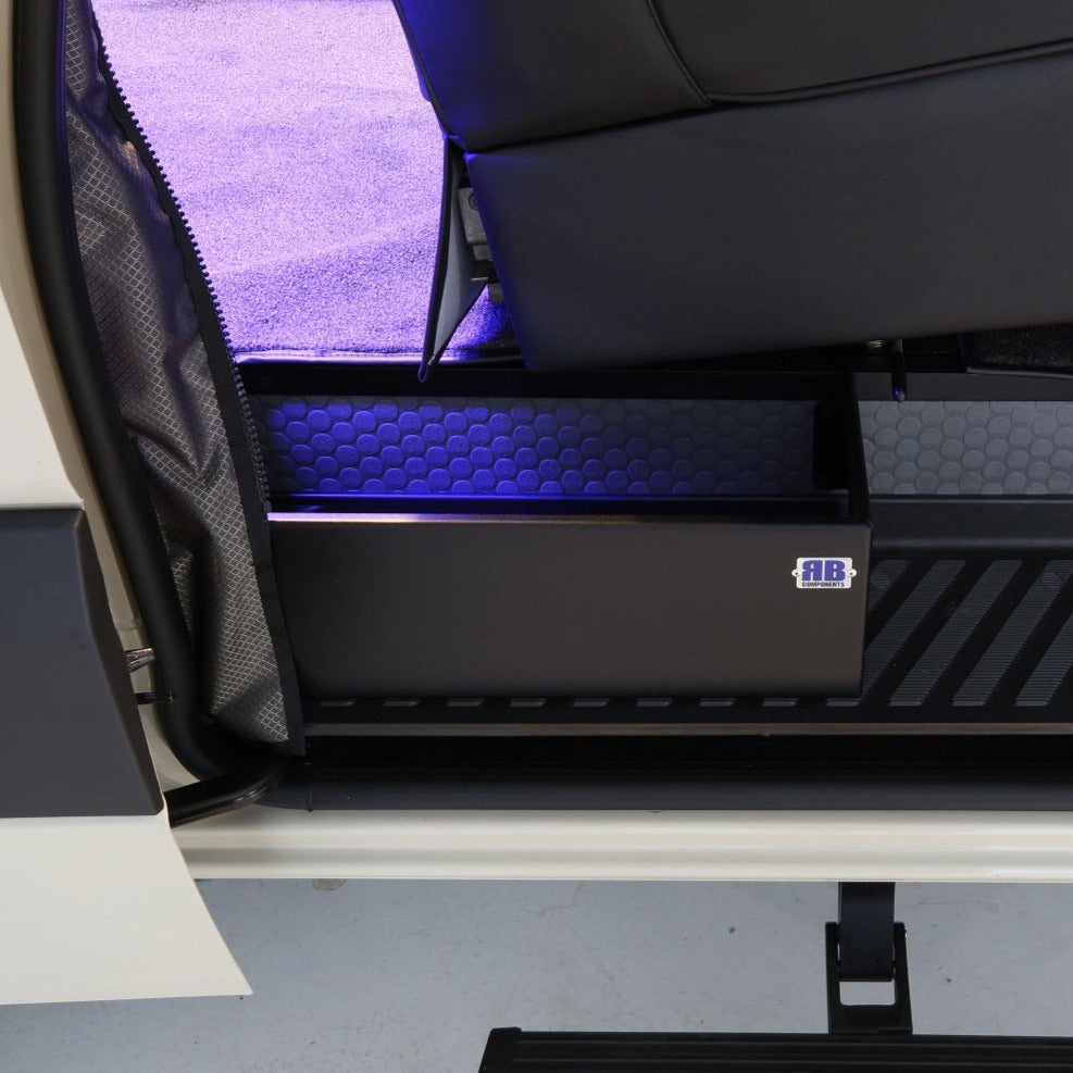 RB Components 2007+ Sprinter Van Sliding Door Step Retainer Box - Upgraded floor