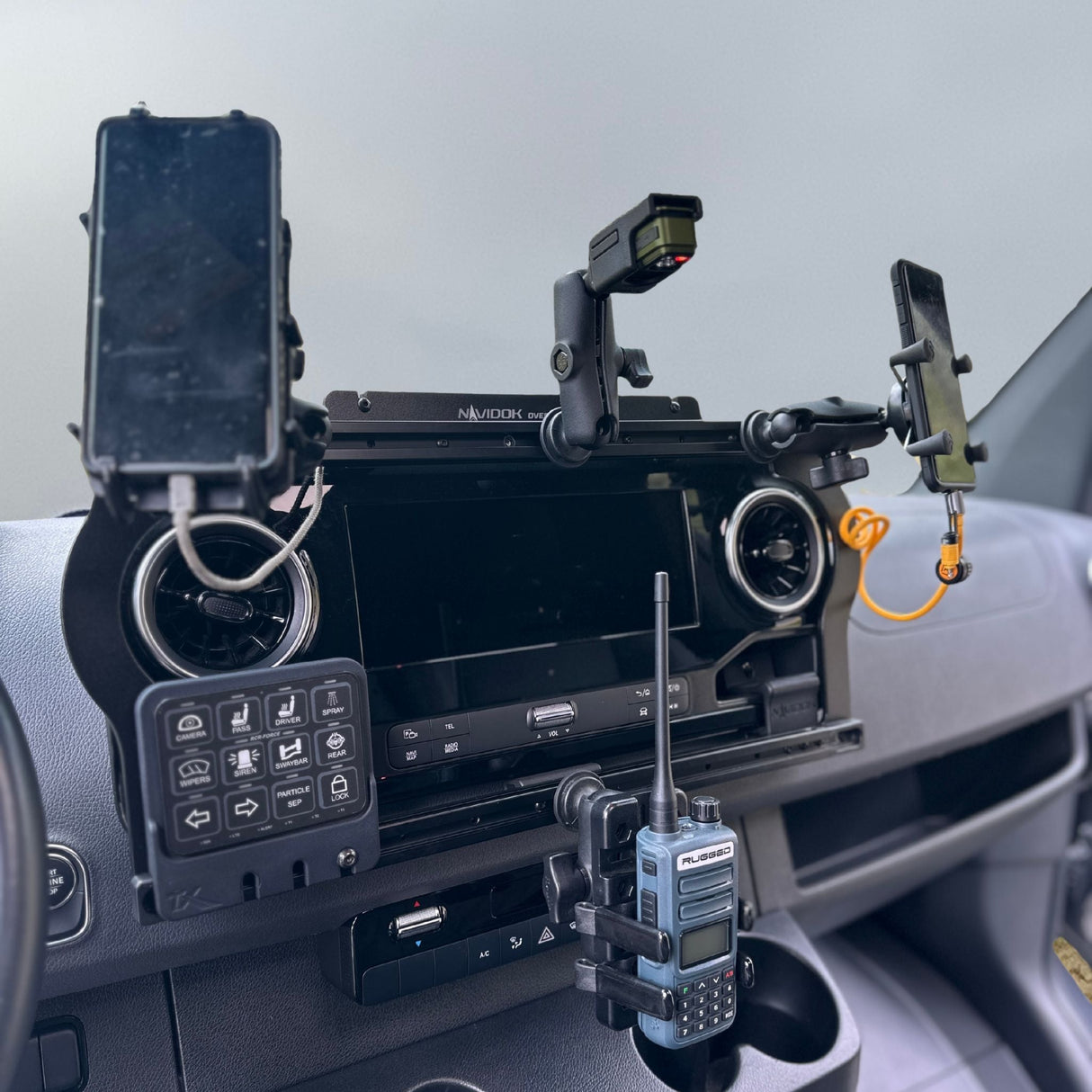 TERRA X No Drill - Dash Mount for Mercedes Sprinter – NAVIDOK Overlander X