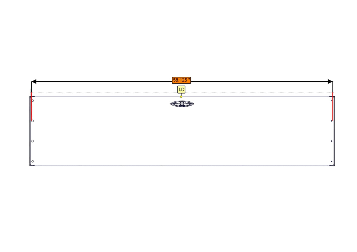 RB Components Sofa Storage Box, 58", Deep