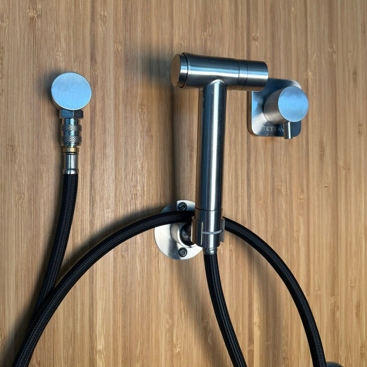 Tetravan Stainless Steel RV and Marine Shower Port System