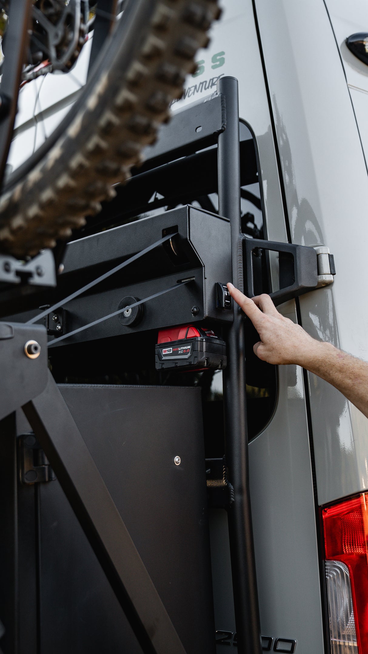 Aluminess 2019+ Mercedes Sprinter PowerLift Bike Rack