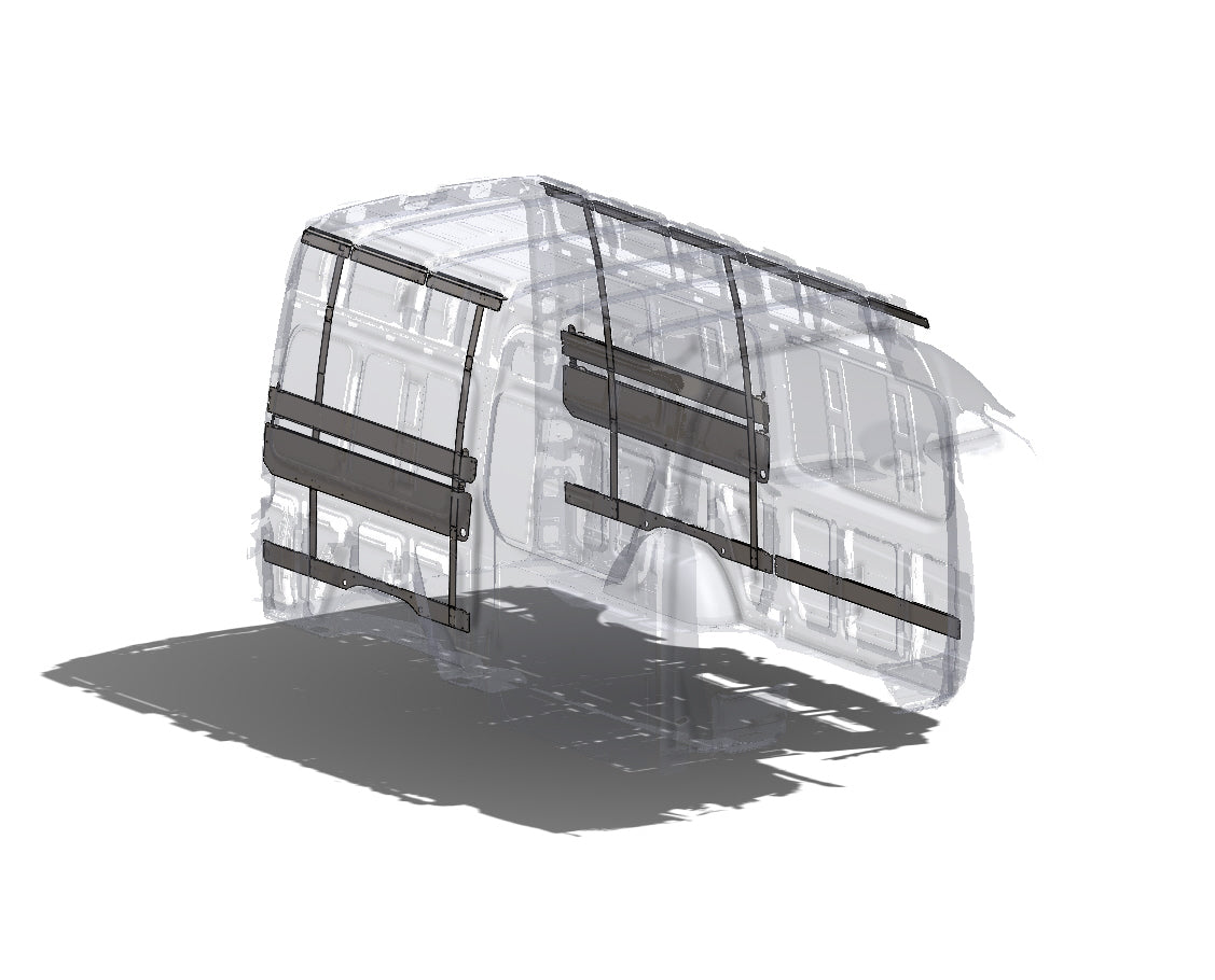 RB Components 2007+ Sprinter Van - Vertical Wall Brace Kit