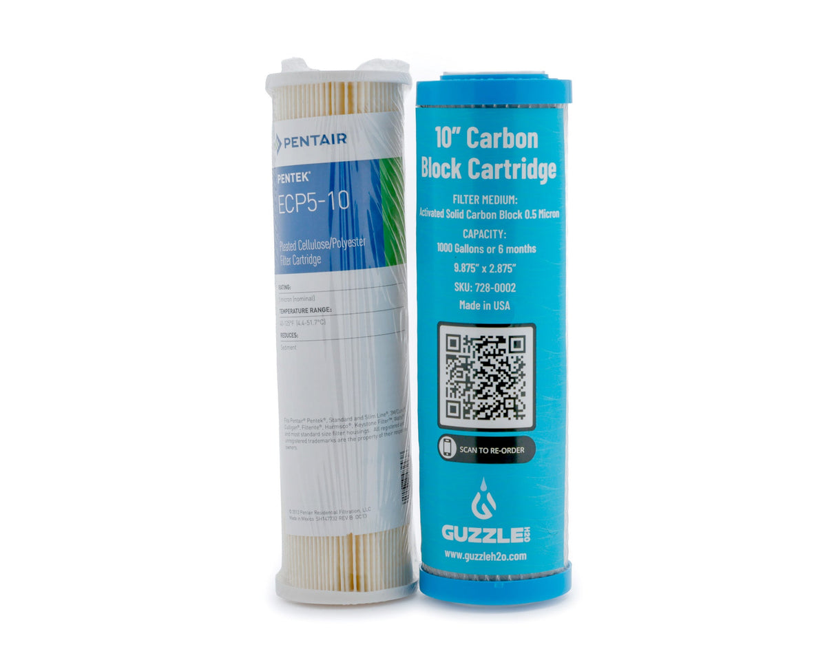 Guzzle H2O Stealth 2x10 Built-In Water Filtration & Purification System