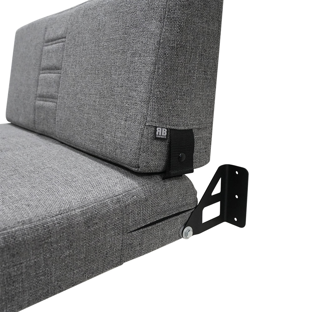 RB Components 34" Folding Bench Seat - Retro Graphite Tweed