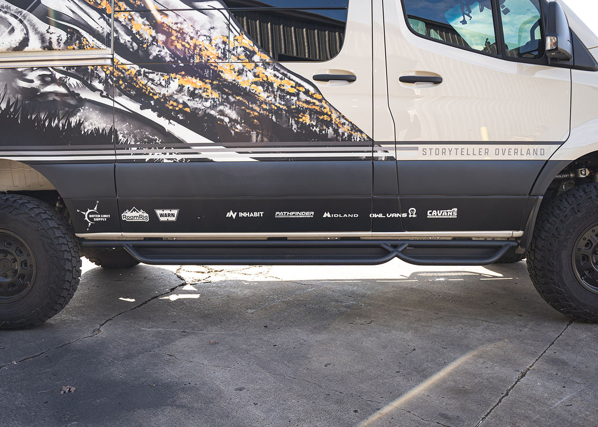 ROAMBUILT 2007+ Mercedes Sprinter Side Steps - Tube Version (Passenger Side)