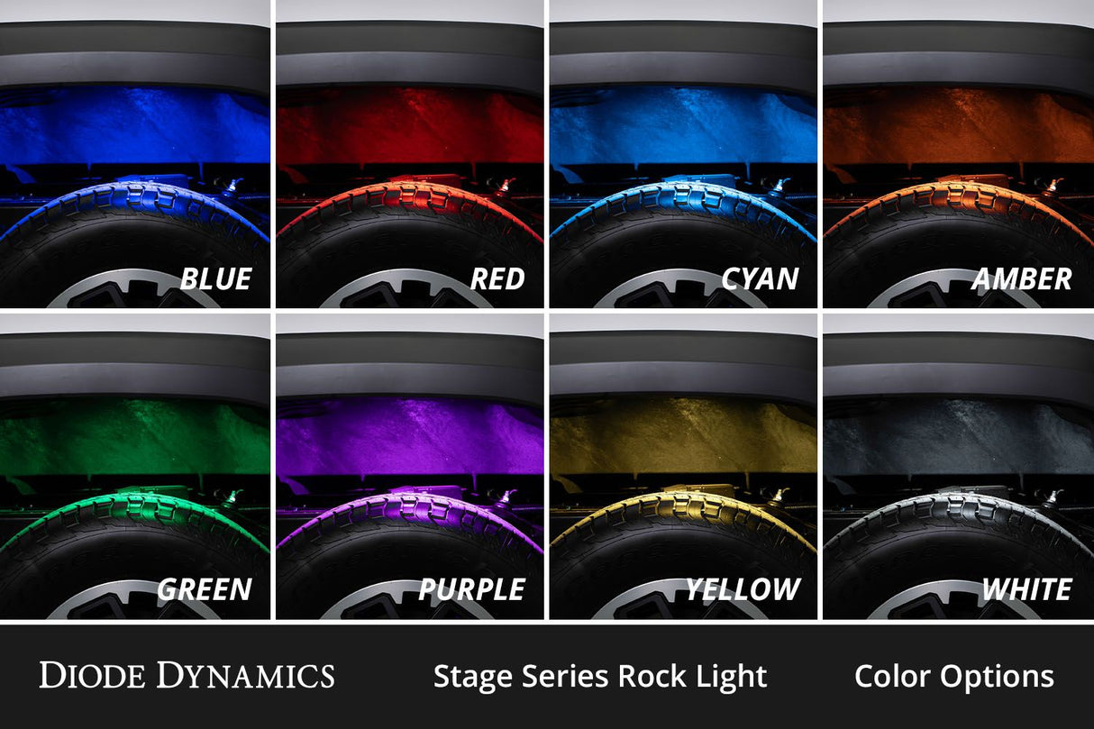 Diode Dynamics RGBW Rock Light Installer Kit w Controller (8-pack)-6