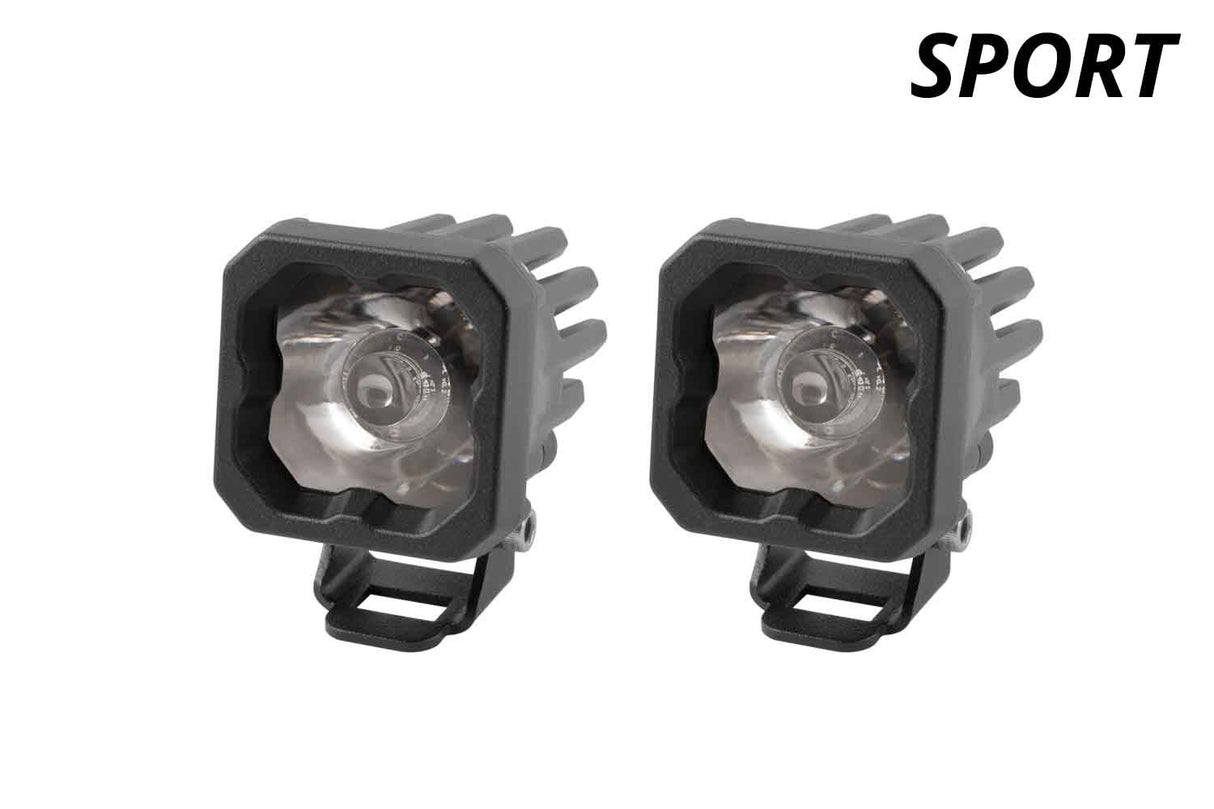 Diode Dynamics SSC1 LED Pod Sport White Flood ABL (Pair)-1