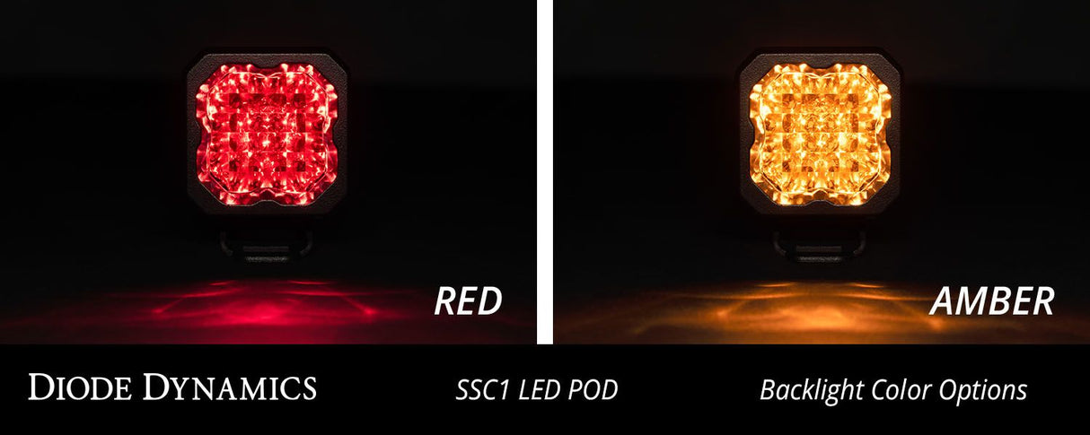 Diode Dynamics SSC1 LED Pod Sport White Flood ABL (Pair)-7