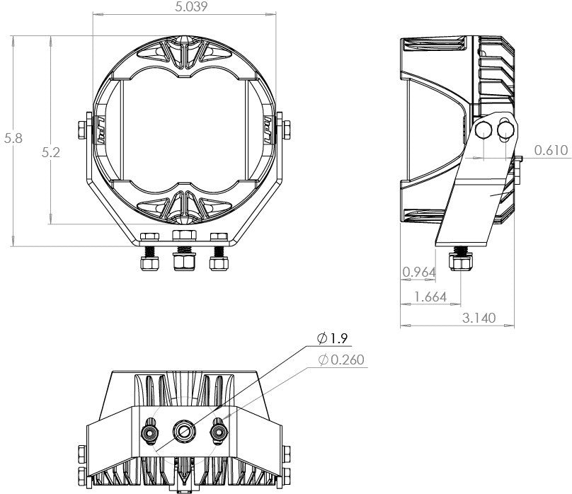 Baja Designs LP4 Pro LED Auxiliary Light Pod - Pair (Diagram) - Campervan HQ