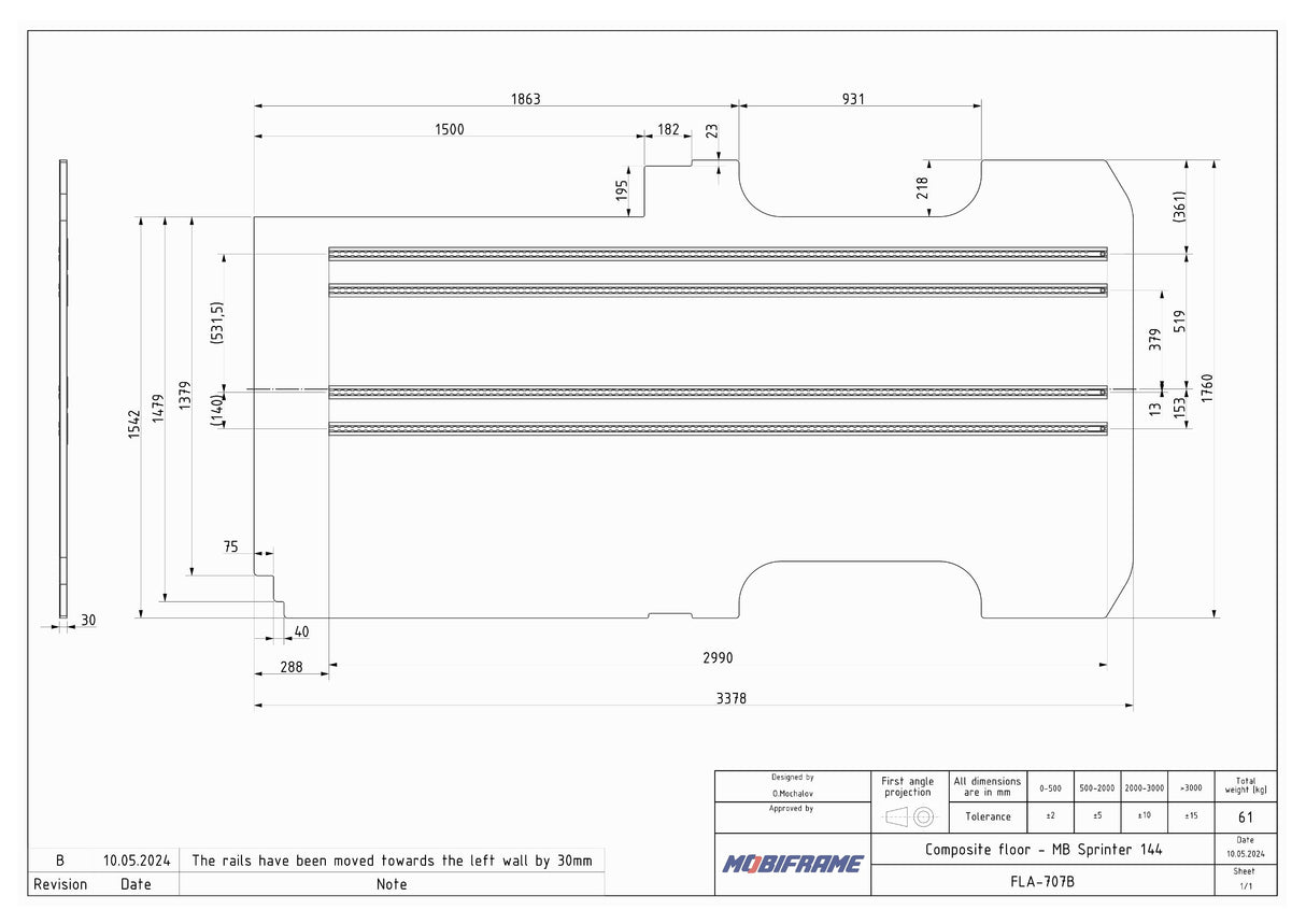 MobiFrame 2007+ Mercedes Sprinter Floor System