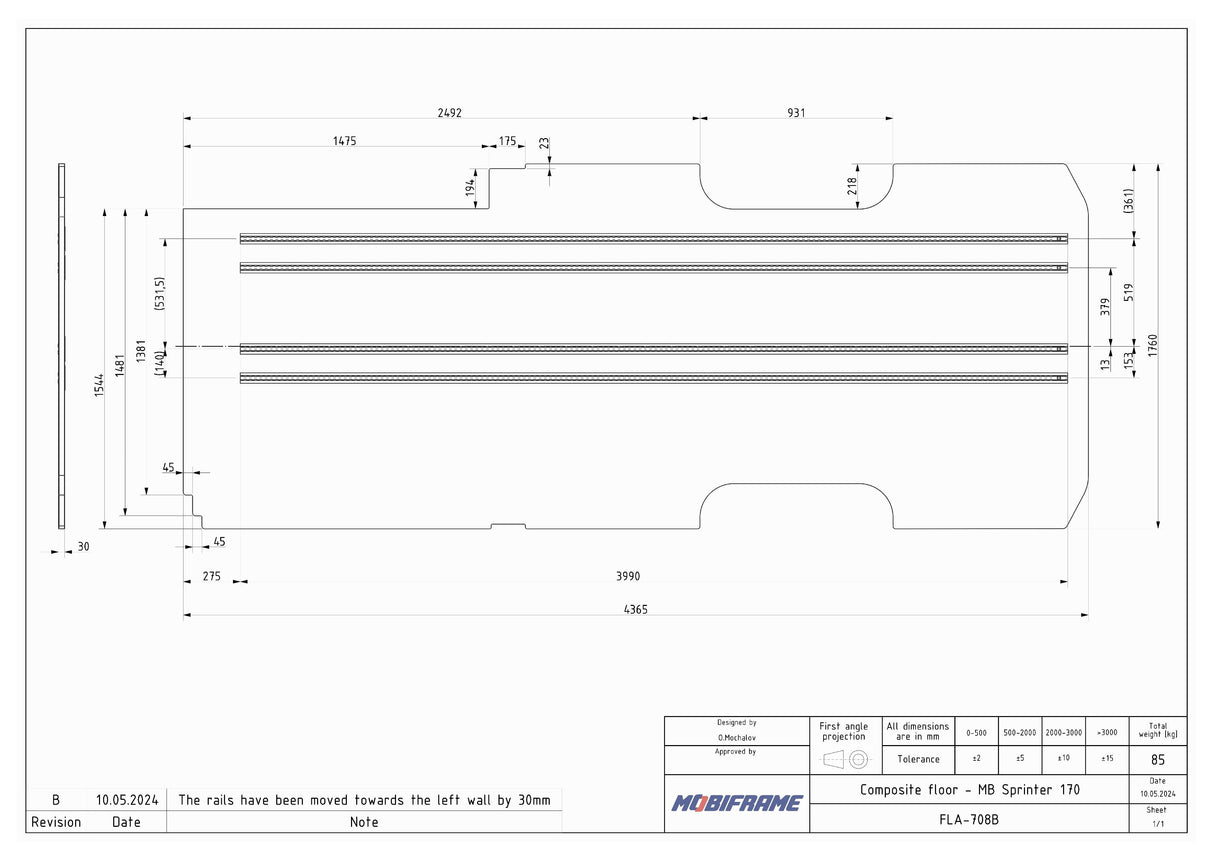 MobiFrame 2007+ Mercedes Sprinter Floor System