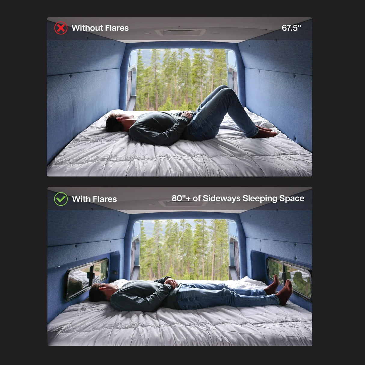 Flarespace 2007+ Mercedes Sprinter 144" Full Flares