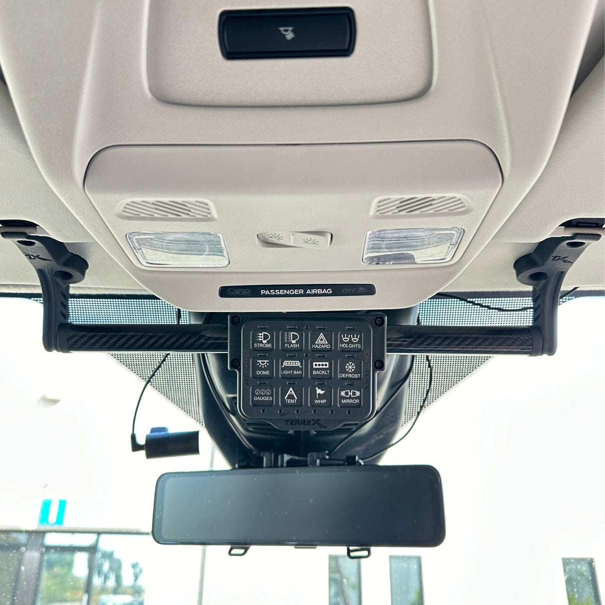 TERRA X Ford Transit Visor Mount - VISORDOK – Carbon Fiber Mount for Navigation & Devices