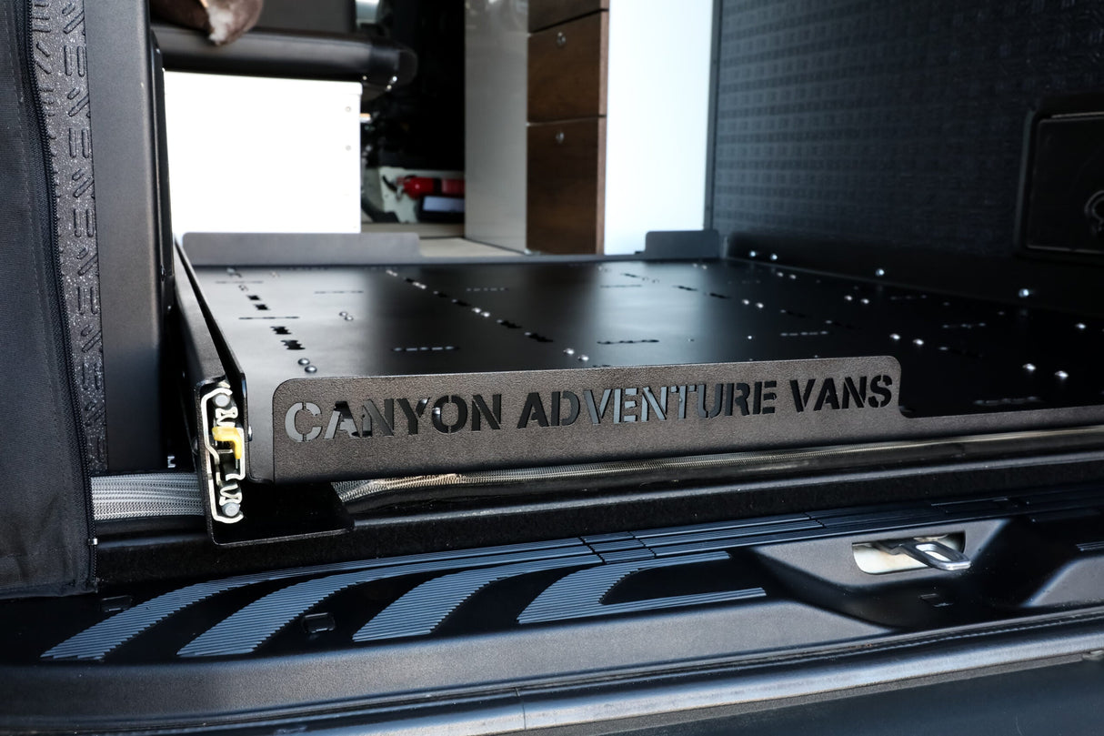 Canyon Adventure Vans Garage Slide Out Deck