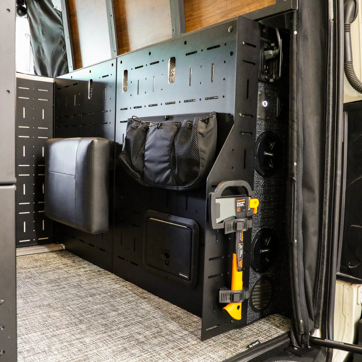 Canyon Adventure Vans Passenger Gear Wall Pro for Storyteller Overland