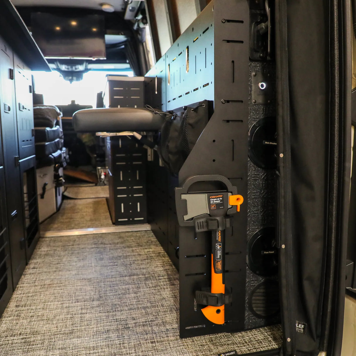Canyon Adventure Vans Passenger Gear Wall Pro for Storyteller Overland