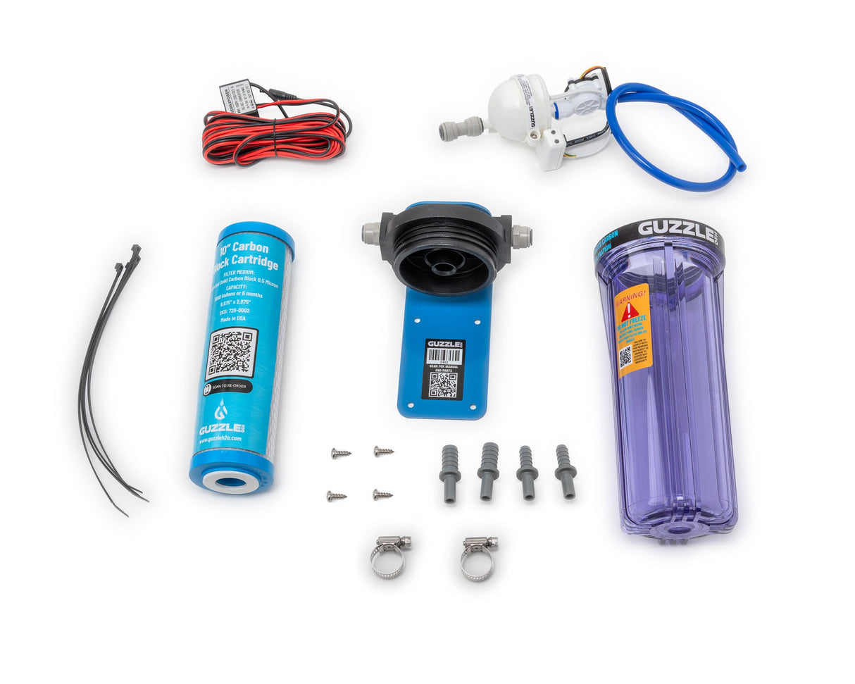 Guzzle H2O Stealth Flex Built-In Water Filtration & Purification System