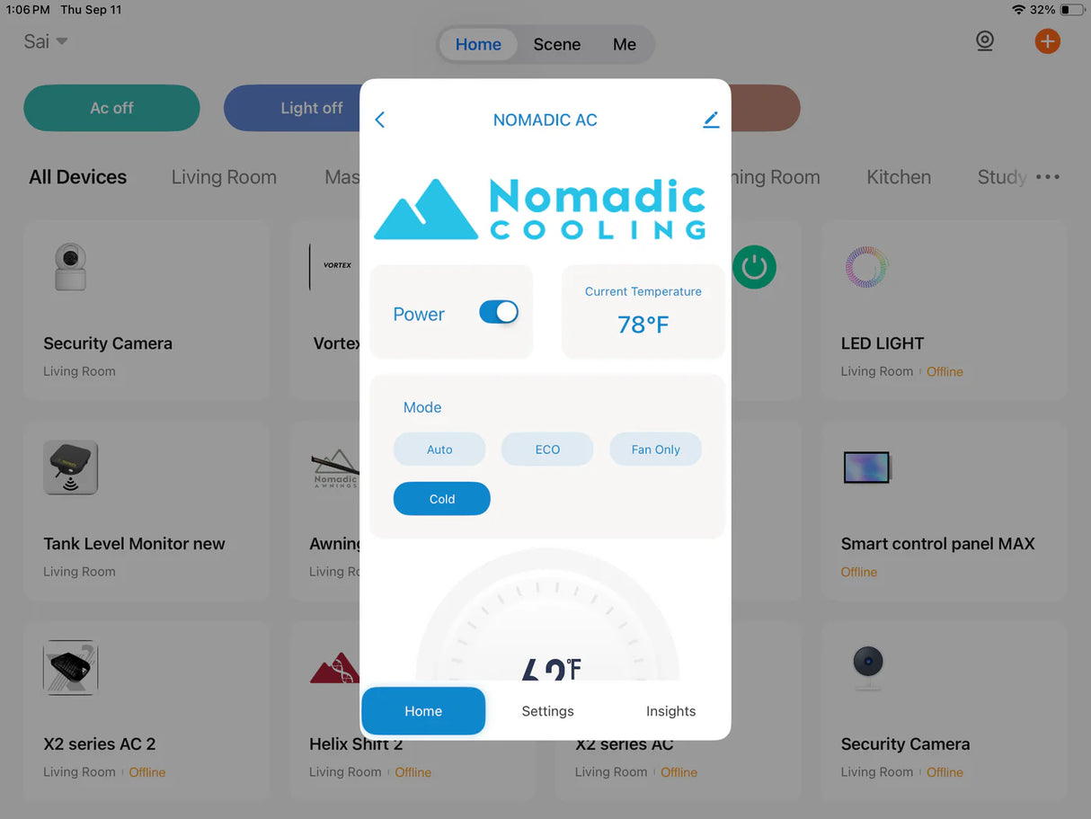 Nomadic Cooling Helix X2 RV Air Conditioner (12/48V)