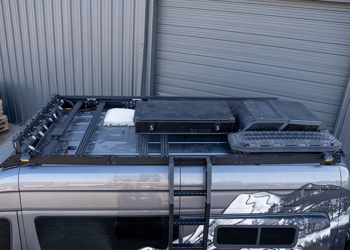 ROAMBUILT 2007+ Mercedes Sprinter Flatpack Roof Rack 144", 170"/170" EXT