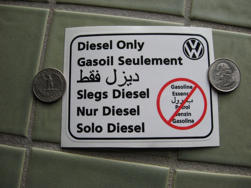 Terrawagen Diesel Only Sticker - Volkswagen