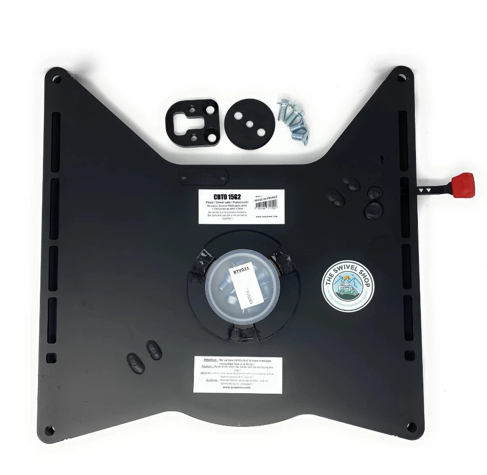 Mercedes Sprinter Scopema Seat Swivels (2007-2018)_Driver Side from Above - Campervan HQ