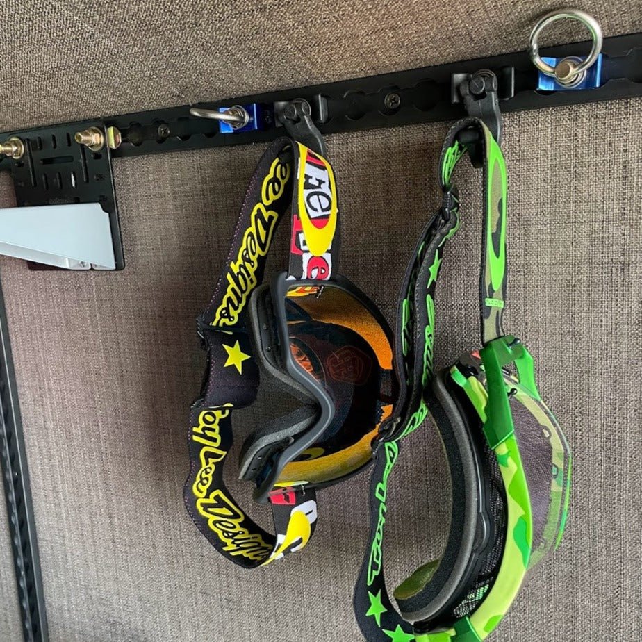 RB Components Heavy Duty Plastic L-Track Hook - 5 Pack